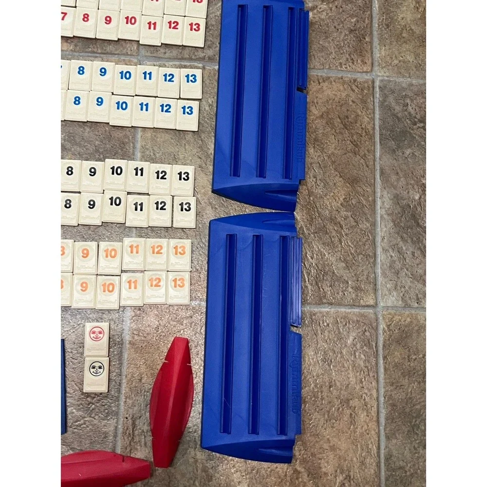 1996 Pressman Rummikub Deluxe Edition Number Tile Game Complete